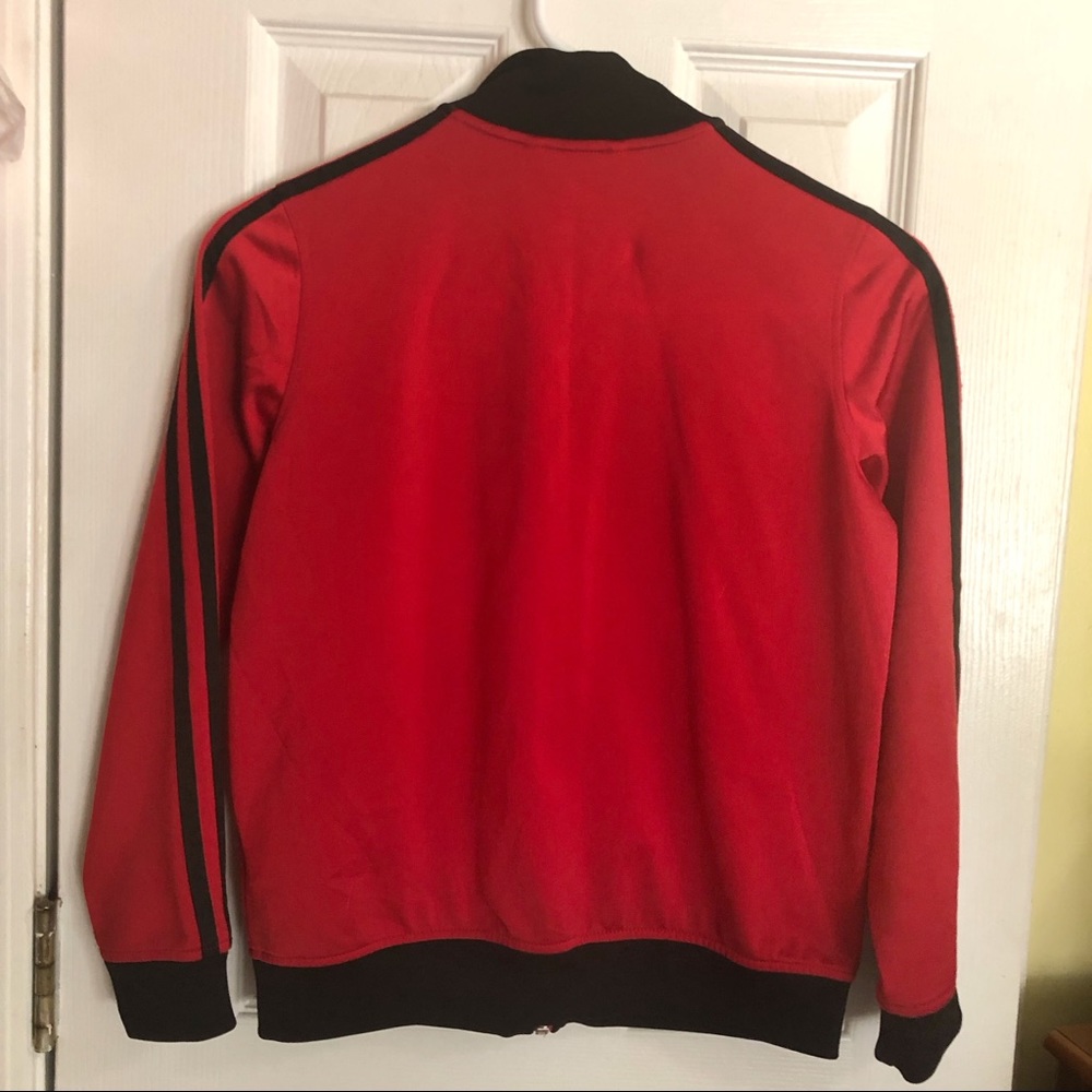 ADIDAS‎ Red/Black kids Jacket Sz S-CH. - Picture 2 of 5